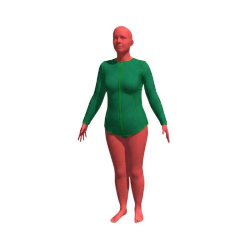 base buste verte sur avatar en entier