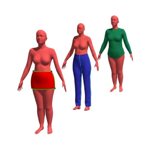 les-trois-bases Les 3 patrons de base sur avatar : jupe, pantalon, buste
